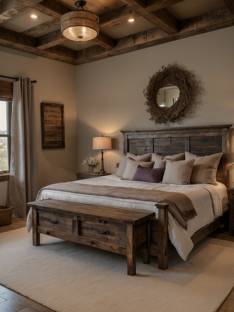 Rustic Escape: Cozy Bedroom Decor with Earthy Tones