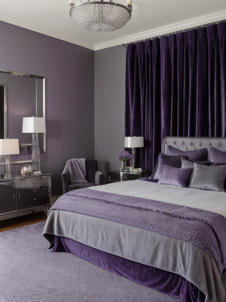 Chic Purple & Gray Apartment Inspo