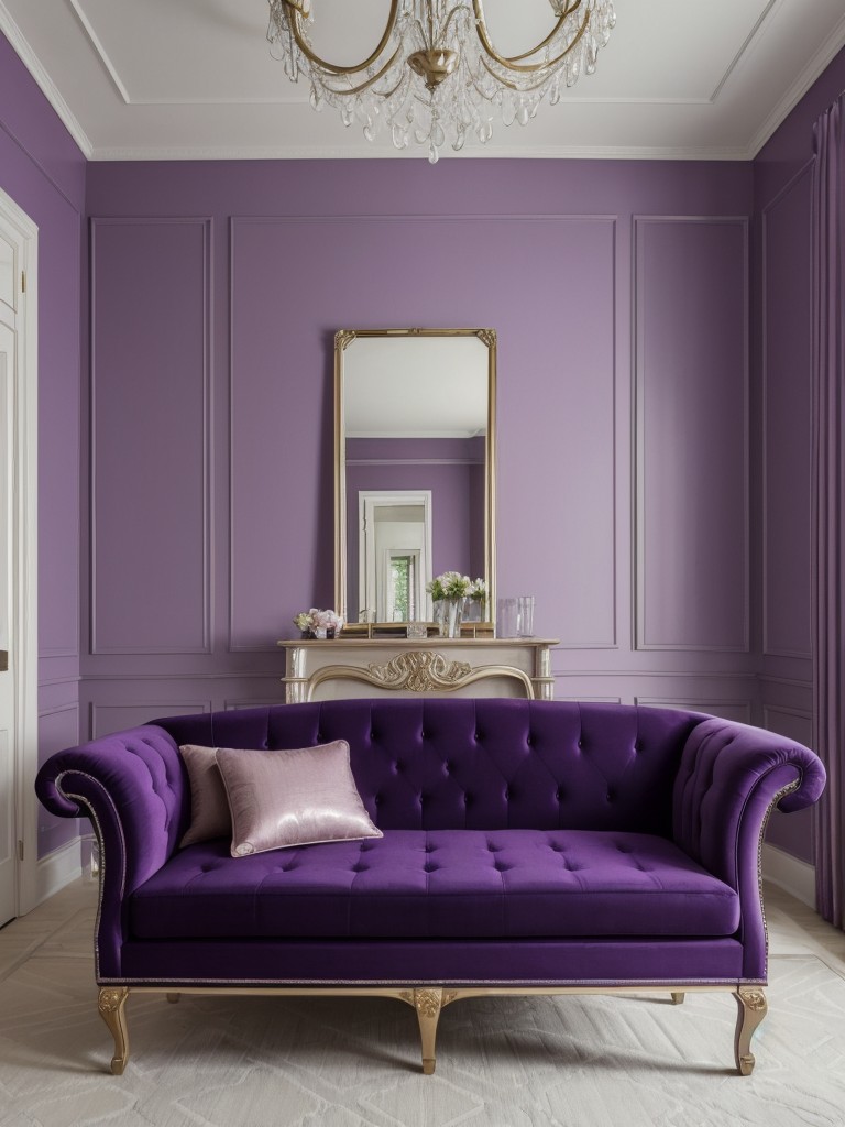 Chic Purple Bedroom Decor: Elevate Your Apartment's Style!