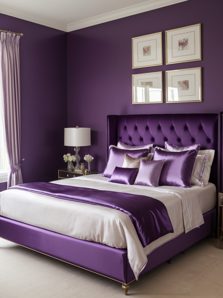 Sumptuous Purple Bedroom Decor for a Sophisticated Look