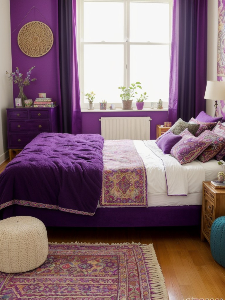 Cosmic Charm: Artistic Apartment Bedroom Decor Ideas.