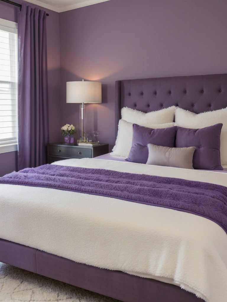 Cozy Purple Paradise: Styling Your Dream Bedroom