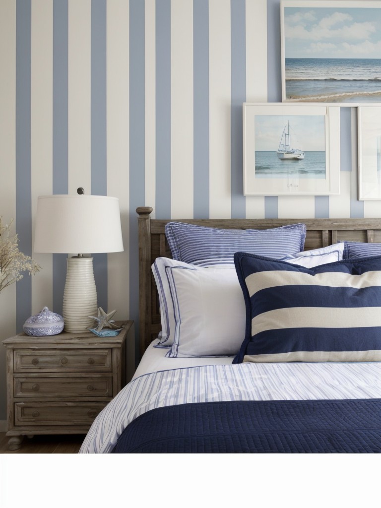 Coastal Vibes: Transform Your Bedroom with Nautical Purple Decor