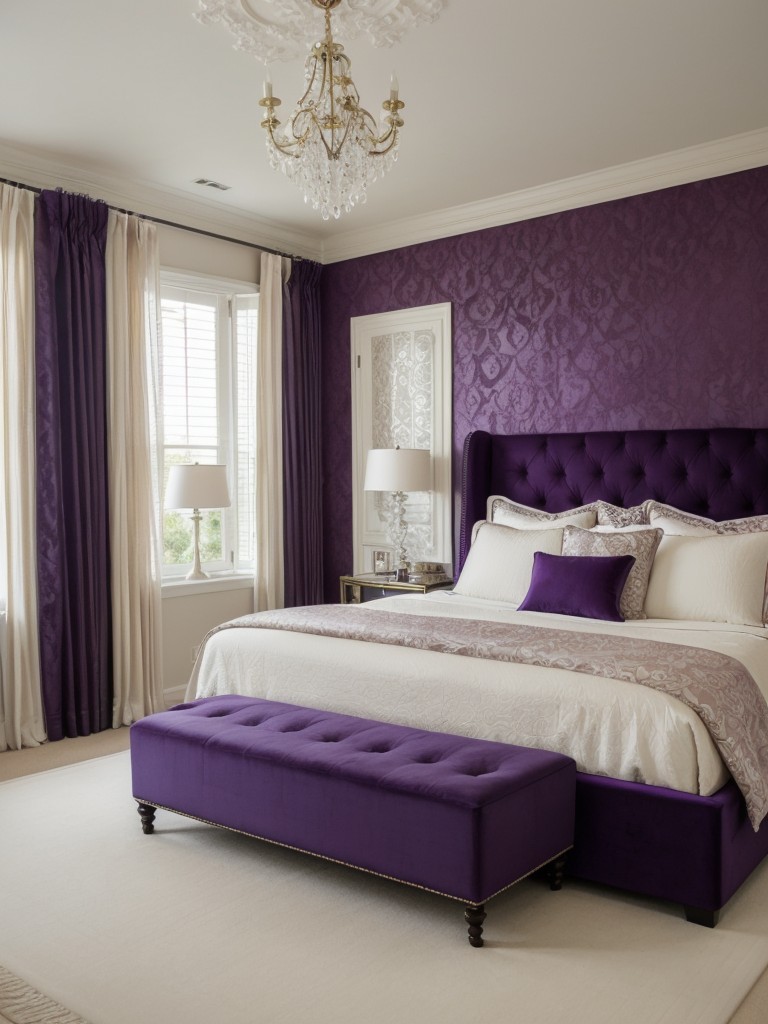 Timeless Charm: Create a Sophisticated Purple Bedroom!