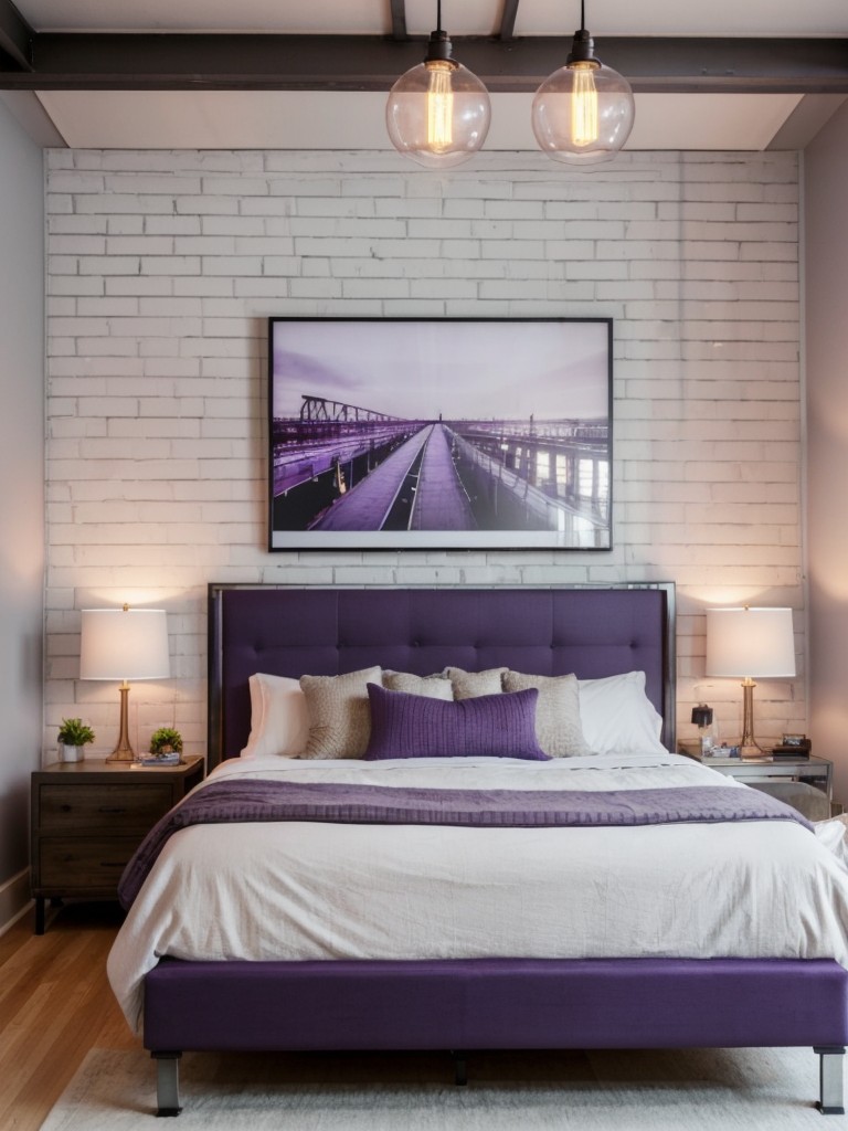 Urban Chic: Modern Purple Bedroom Makeover Tips