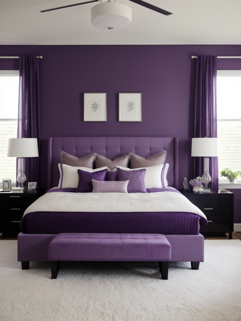 Serene Purple Bedroom: Modern Makeover Ideas!