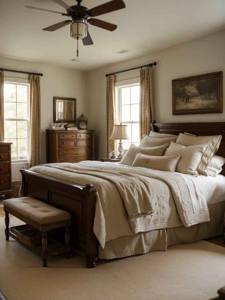 Classic Charm for Your Apartment Bedroom: Showcase Timeless Treasures!