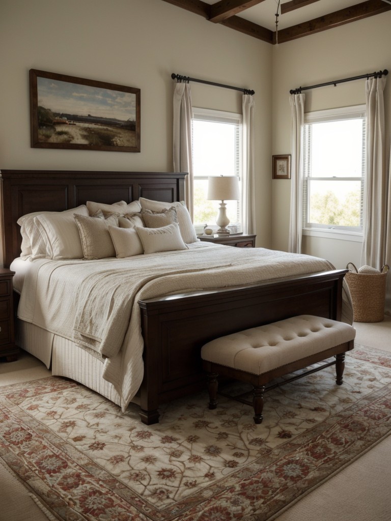 Classic Bedroom Decor: Transform with an Anchor Rug!