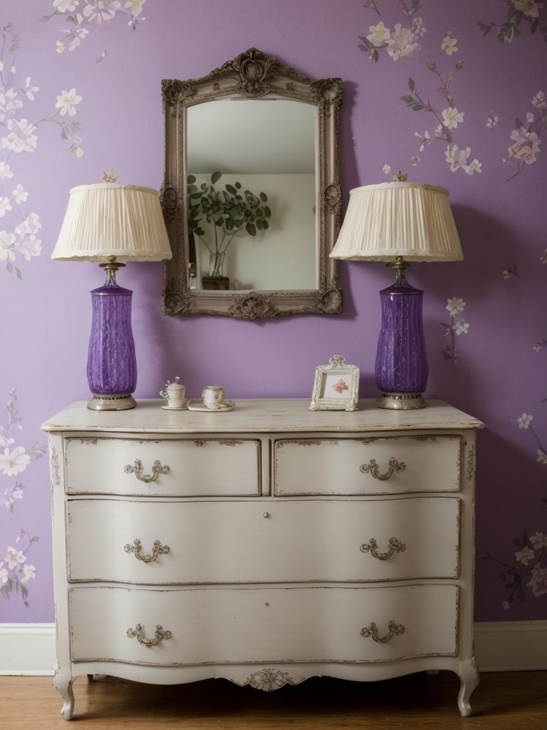 Vintage Purple Floral Apartment Delight!