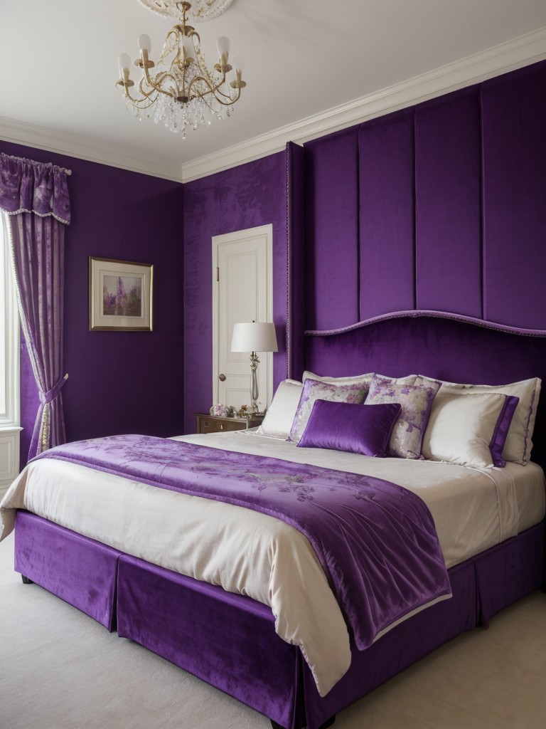 Enchanting Purple Floral Apartment Decor