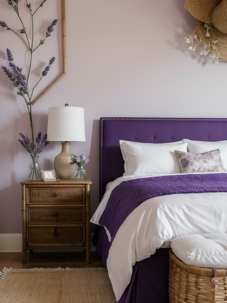 Organic Lavender Paradise: Transform Your Apartment with Floral Bedroom Decor