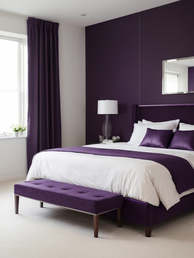 Purple Minimalist Bedroom: Simple, Chic, and Feminine