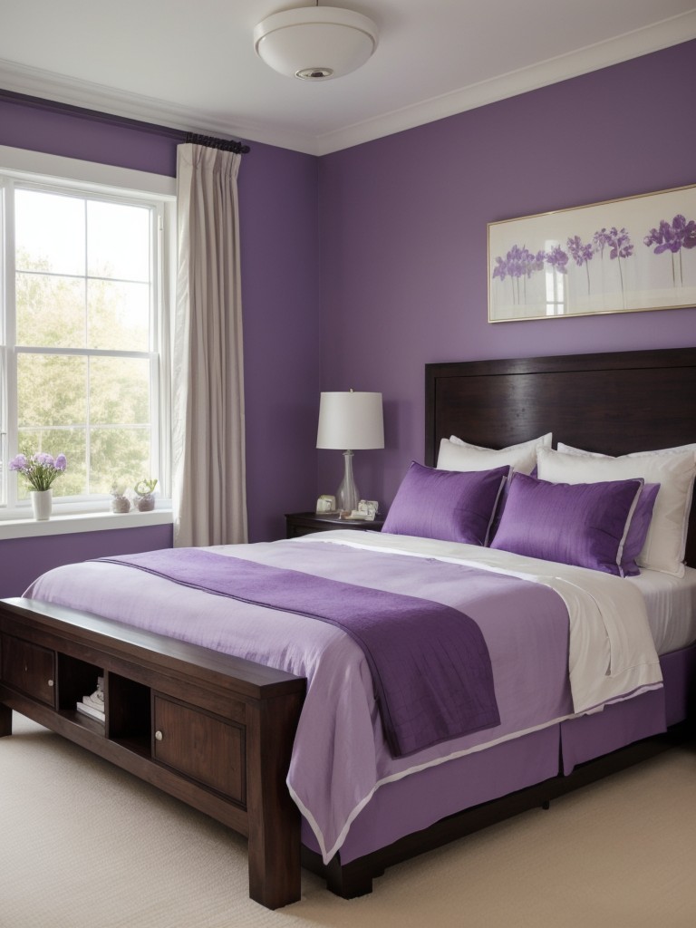 Create a Serene Purple Bedroom with Natural Accents