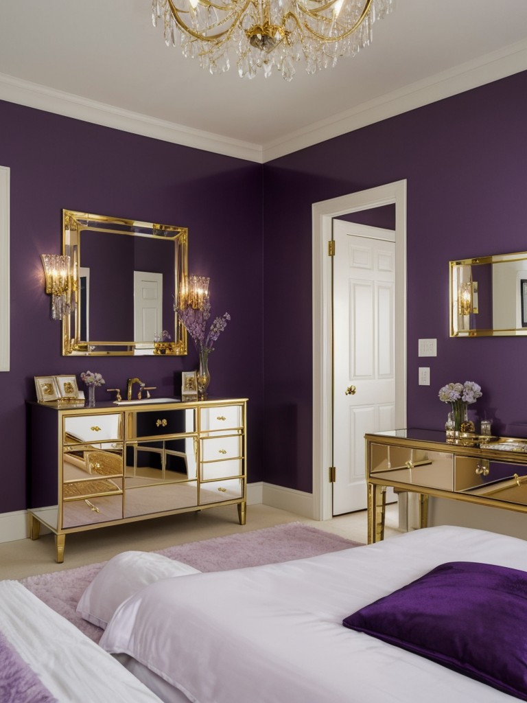 Chic and Glam Purple Apartment Inspo