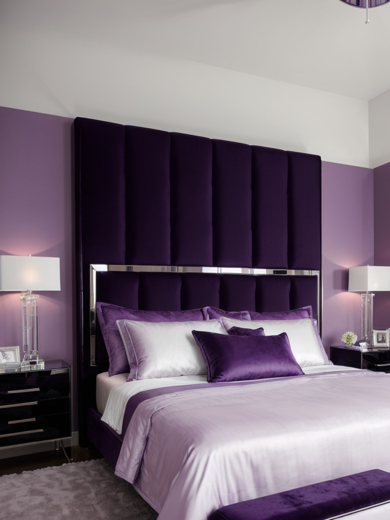 Sleek and Stylish Purple Bedroom Designs