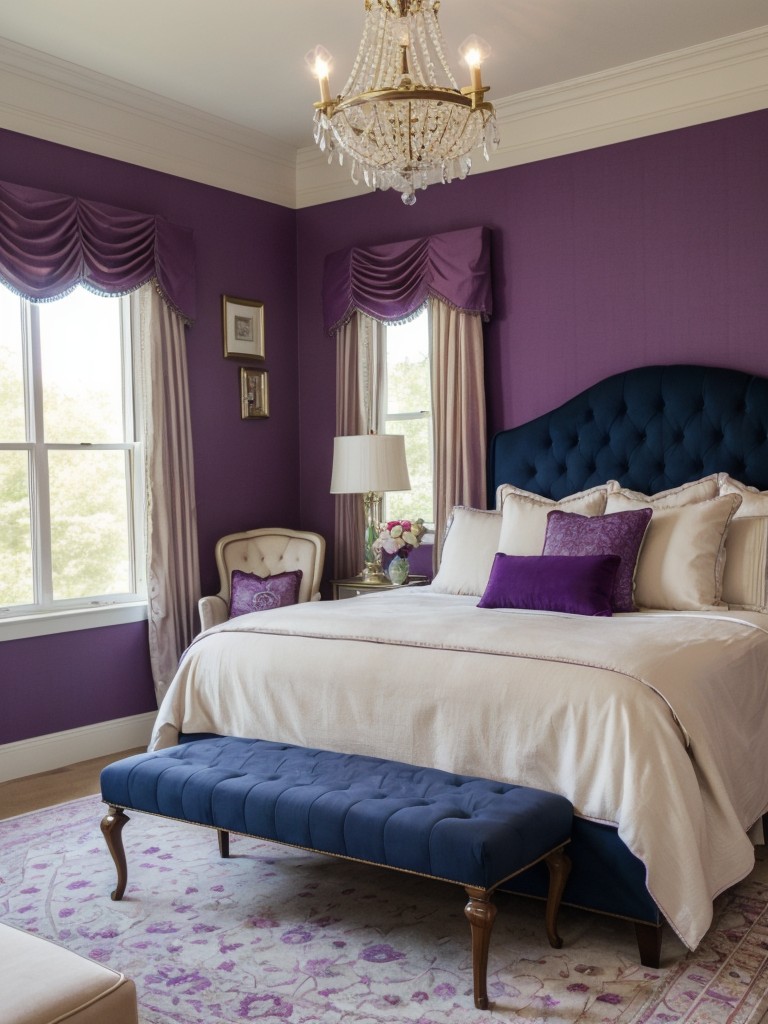 Timeless and Classic Purple Bedroom Decor