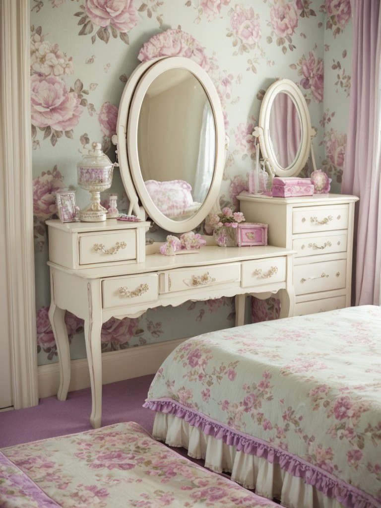 Charming Shabby Chic Bedroom: Vintage Vibes with Feminine Flair