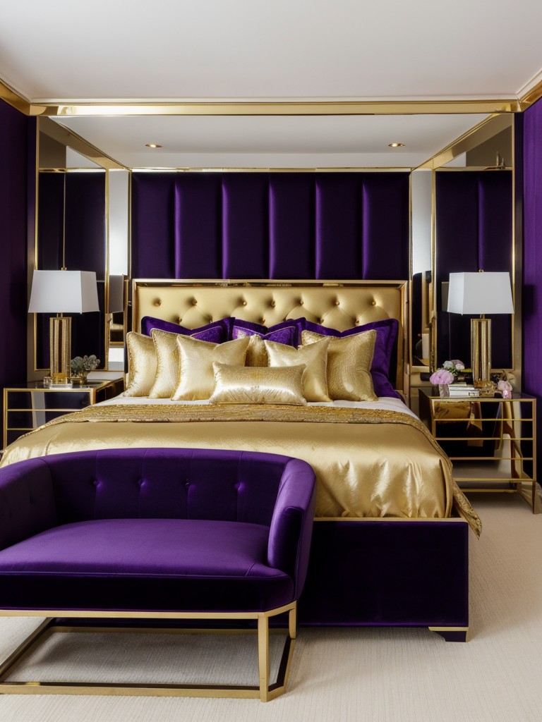 Luxurious Black & Gold Bedroom Decor