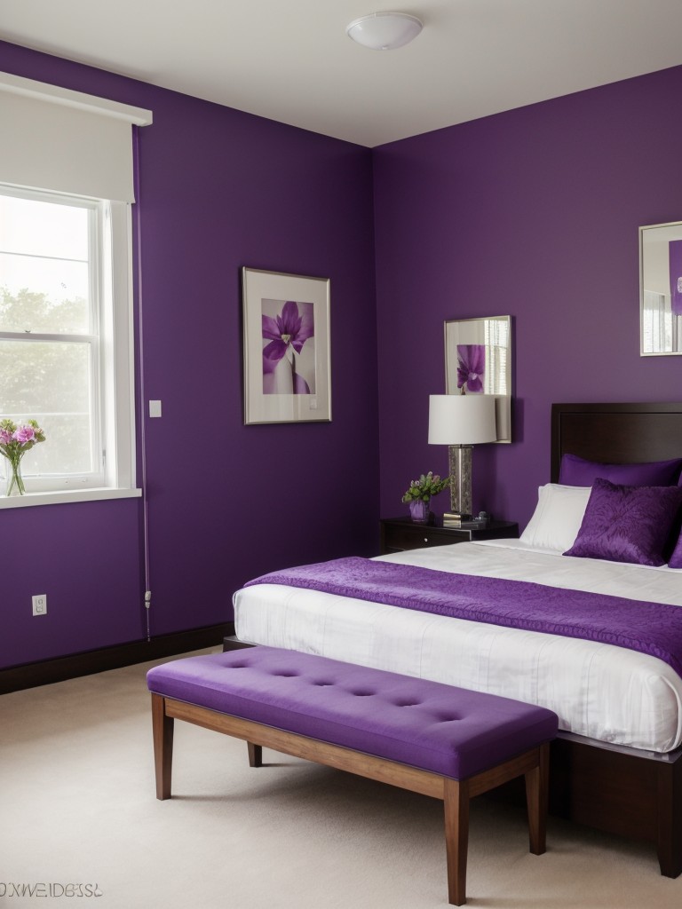 Purple Bliss: Transform Your Apartment with Vibrant Bedroom Decor