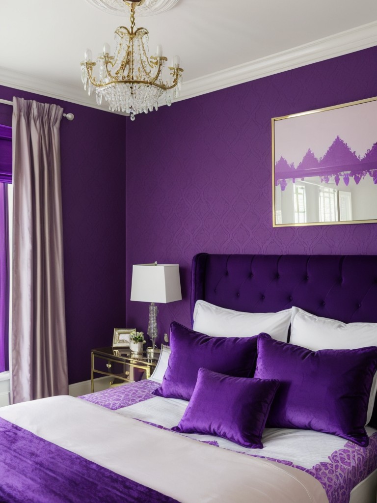 Bold & Vibrant Purple Bedroom Decor: Create a Captivating Space