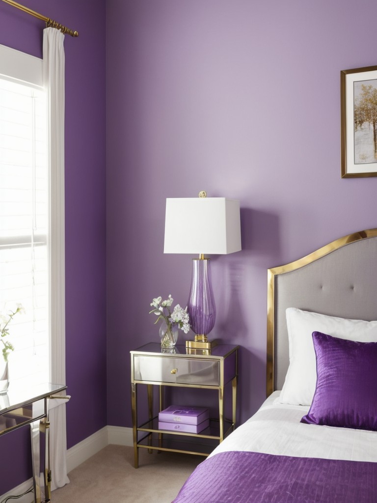 Fresh & Modern Purple-White Bedroom Decor Ideas!