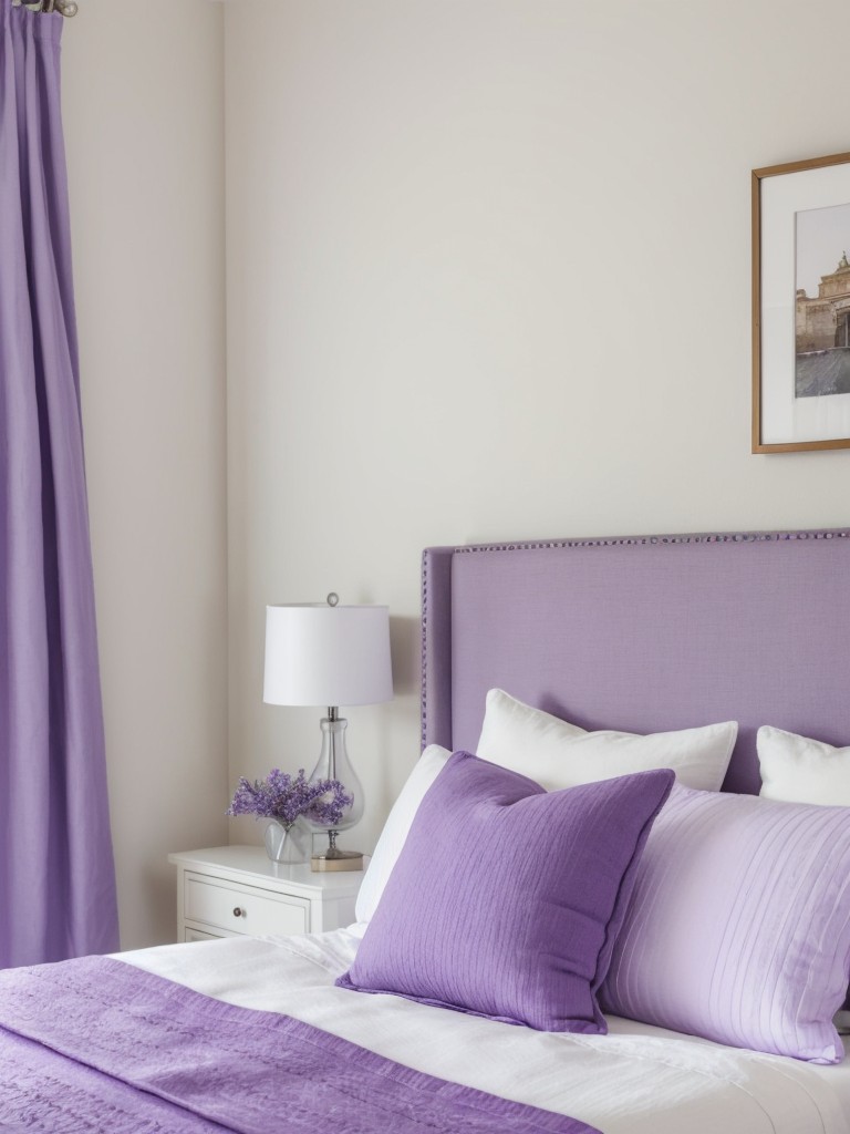 Luxe Purple & White Bedroom Makeover: Linen Bed, Cozy Throws & Scented Candles