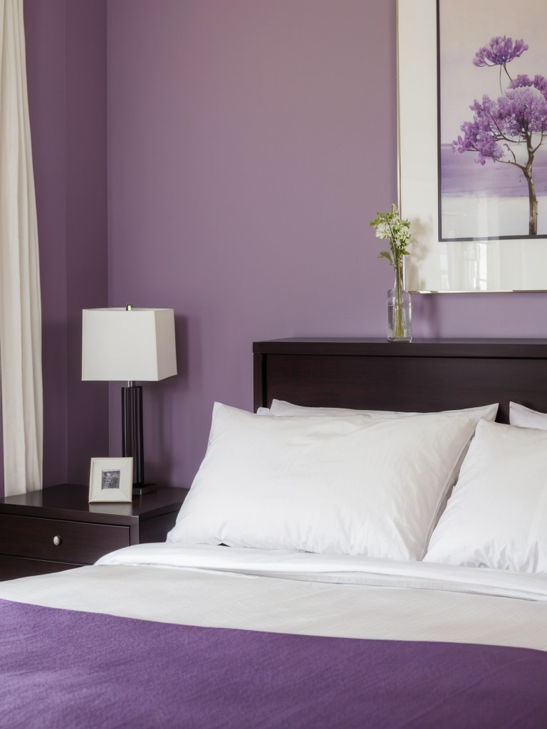 Serenity in Purple: Zen-inspired Apartment Décor