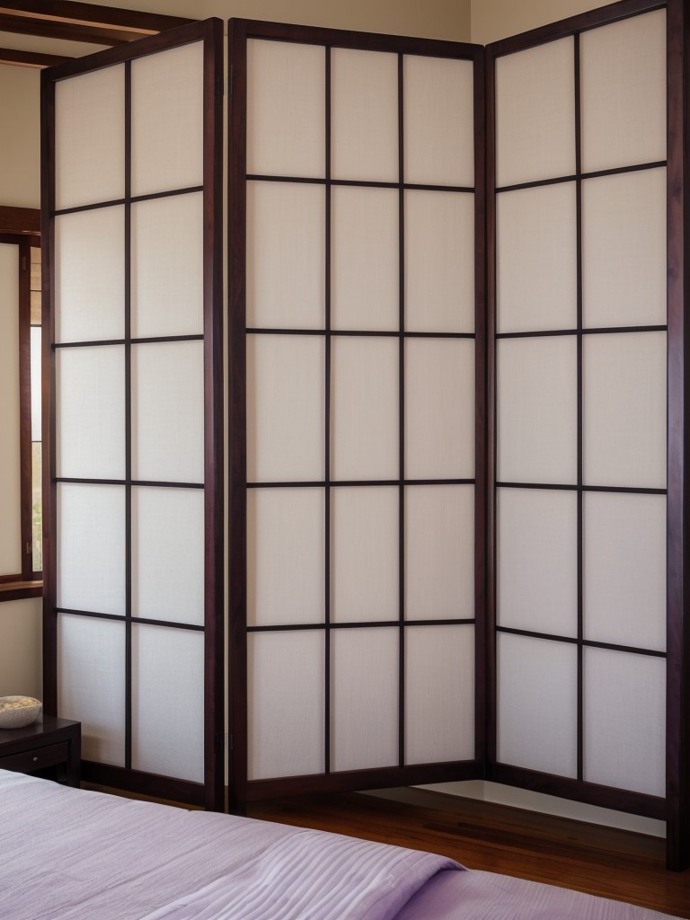 Zen-inspired apartment: Create serenity with a room divider or shoji screen