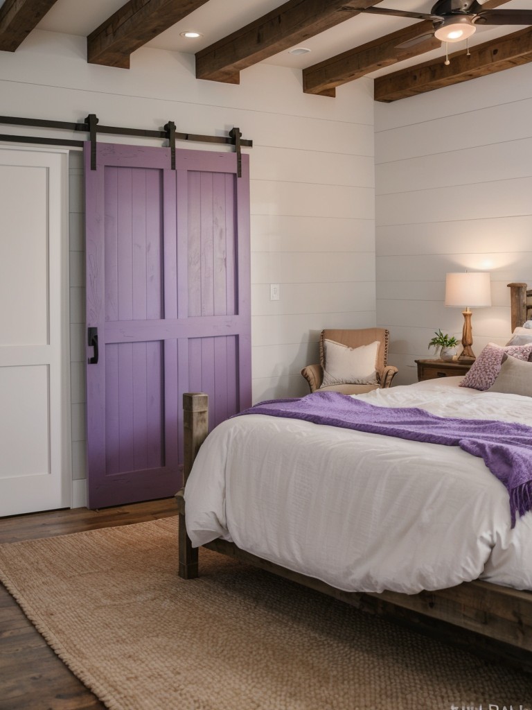 Chic Farmhouse Vibes: Rustic meets modern in this colorful bedroom decor inspiration.