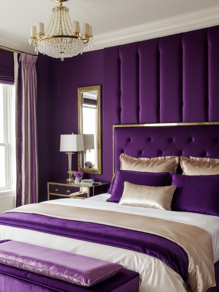 Luxury Vibes: Create a Lavish Bedroom with Velvet Headboards & Metallic Accents