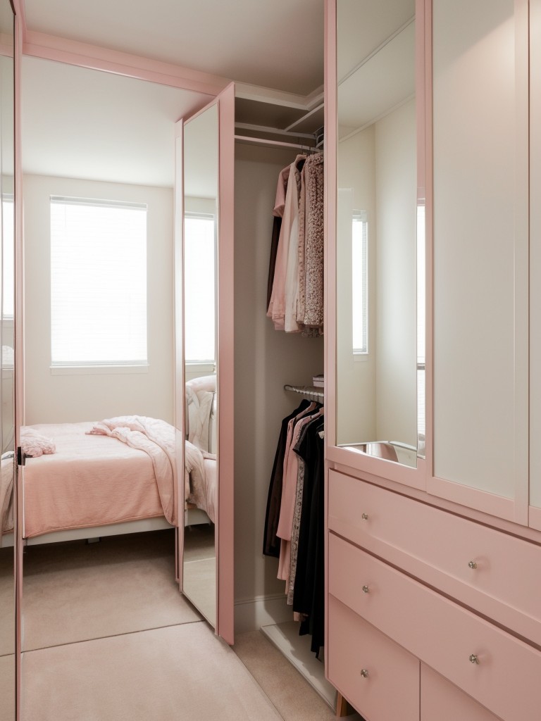 Pretty in Pink: Stylish Apartment with Custom Closet