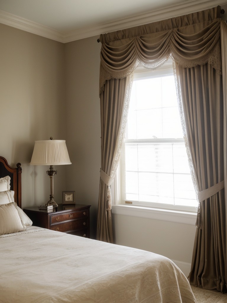 Transform your bedroom into a classic oasis with elegant window treatments!