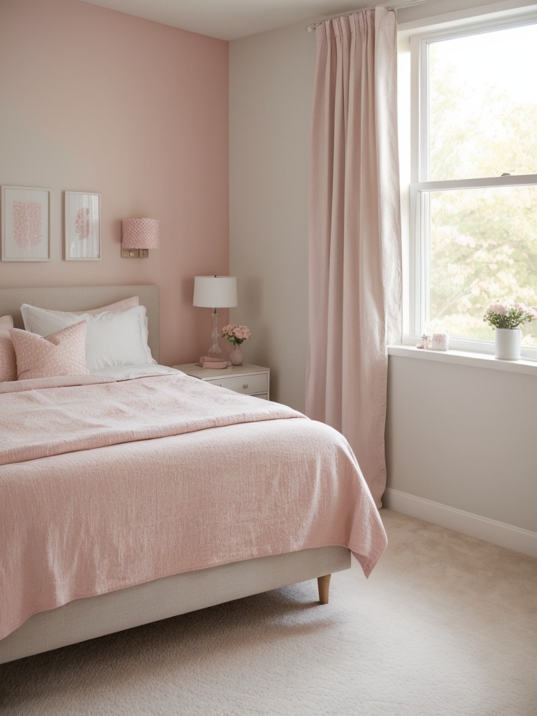 Gender-neutral Glam: Stylish Apartment Decor with a Touch of Pink