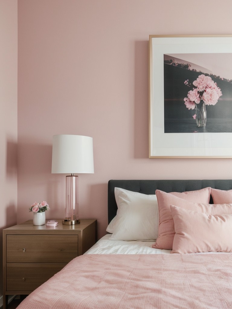 Pretty in Pink: Girly Apartment Vibes with Stylish Gallery Wall