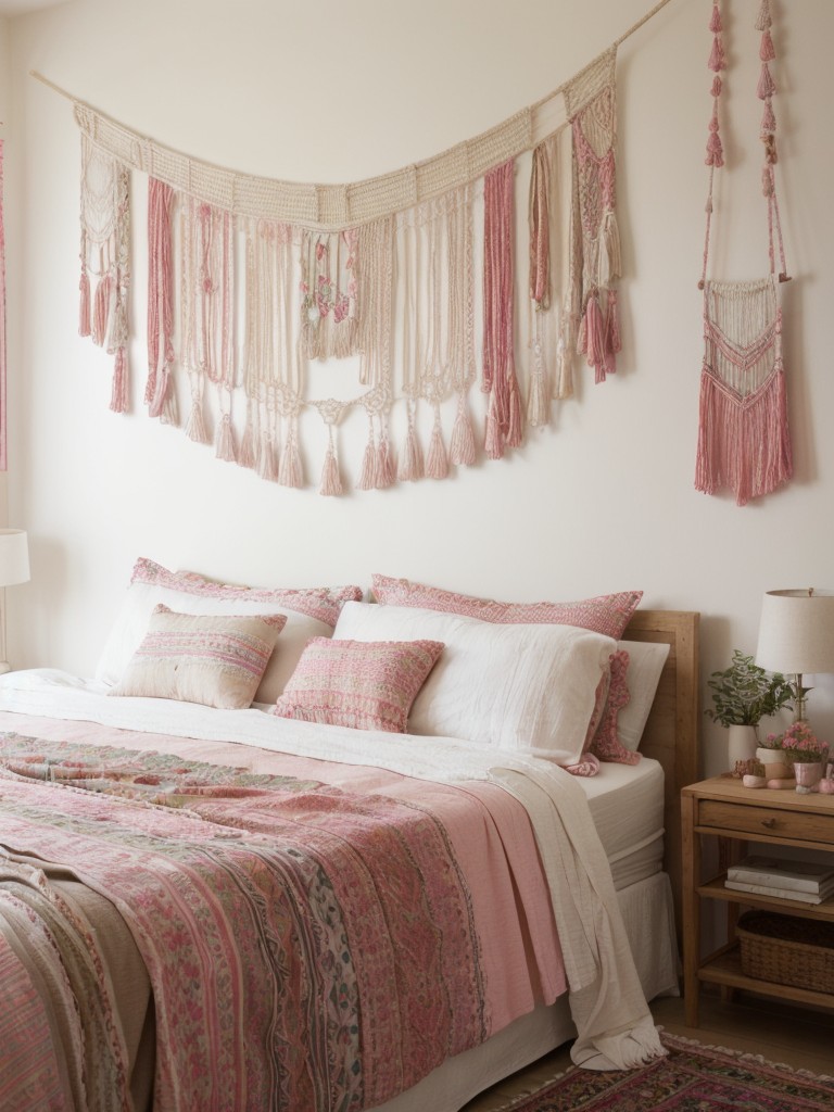 Boho Bliss: Transform Your Bedroom with Pink Inspired Decor