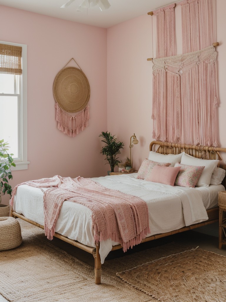 Boho Chic: Dreamy Pink Apartment Decor Ideas