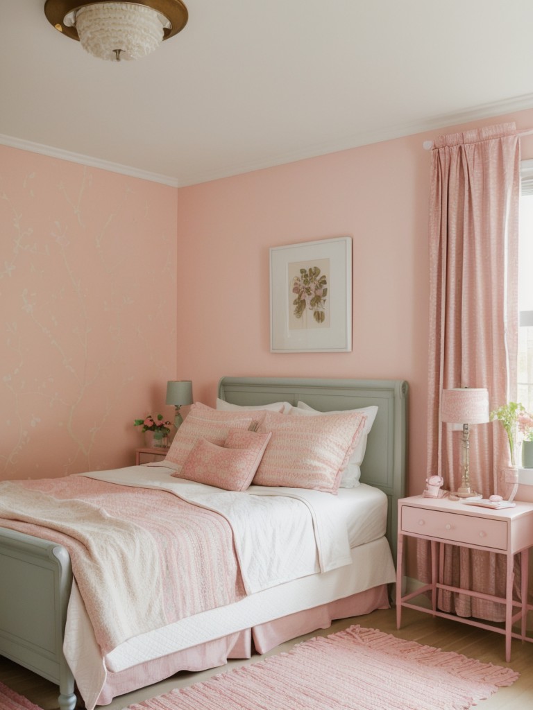 Vibrant & Eclectic: A Whimsical Bedroom in Pink