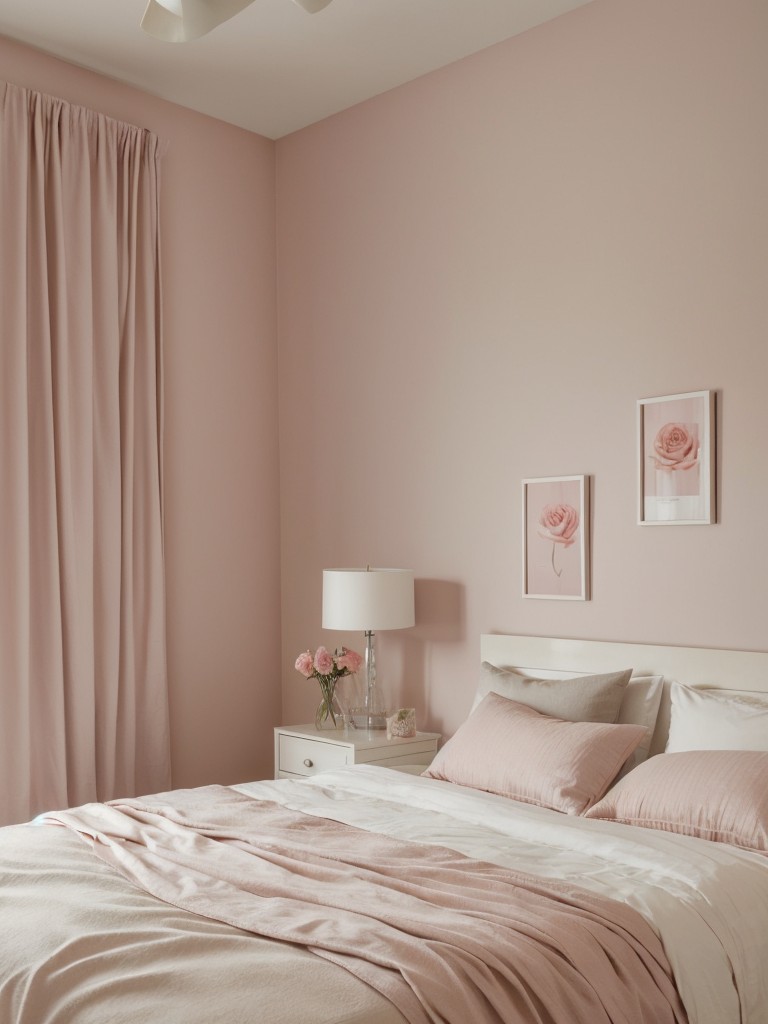 Serene Apartment Oasis: Transform Your Bedroom into a Pink Paradise!