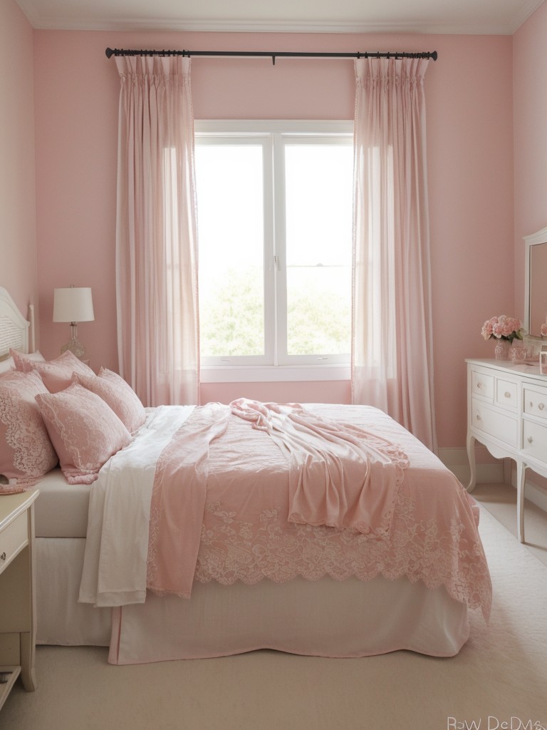 Romantic Retreat: Create a Dreamy Bedroom with Delicate Decor.