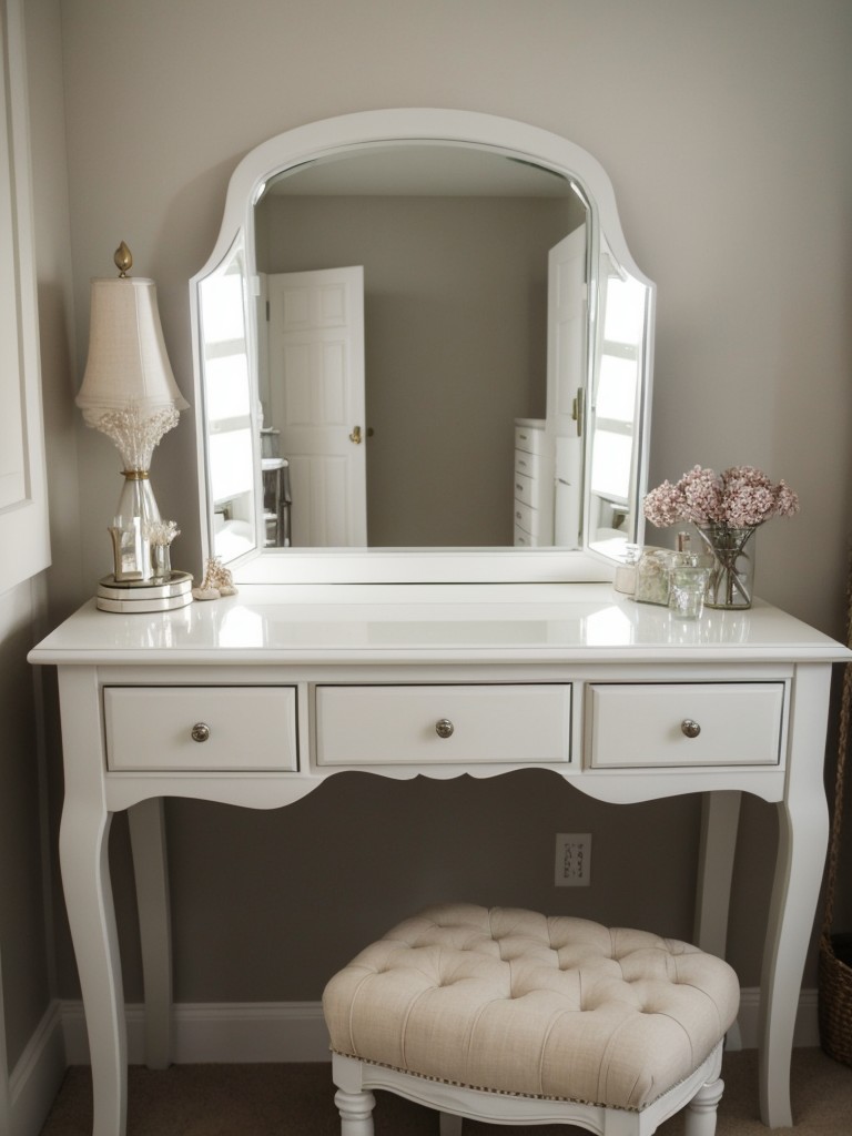 Cozy & Chic Bedroom Retreat: Stylish Dressing Table Ideas for Your Apartment