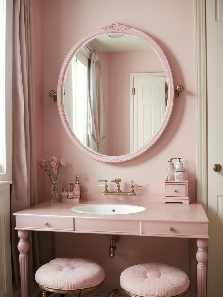 Vintage-Inspired Apartment Bedroom Decor: Pink Perfection ?