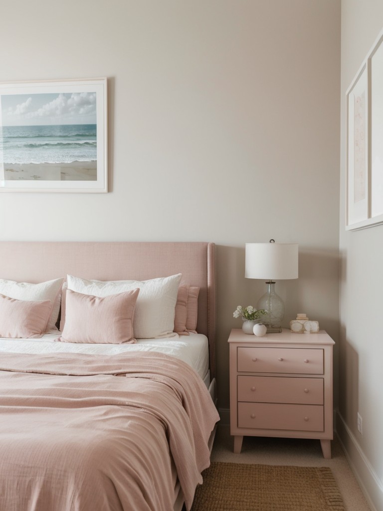 Cozy Apartment Vibes: Tranquil Pink Bedroom Decor