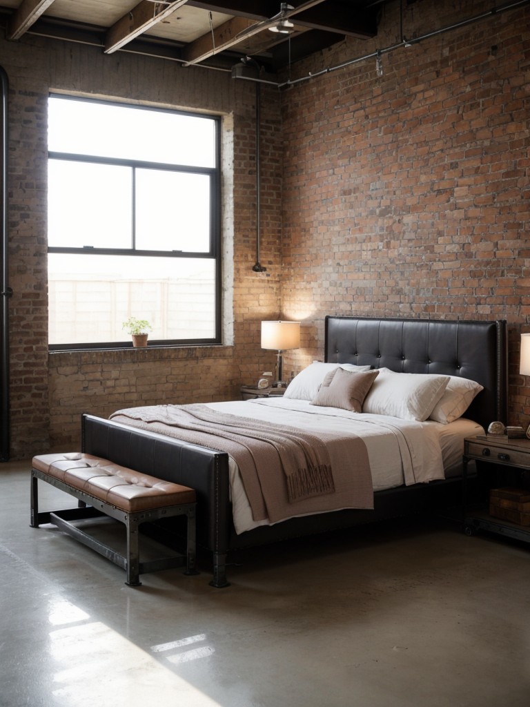 Urban Industrial Bedroom: Embrace Edgy Loft Vibes