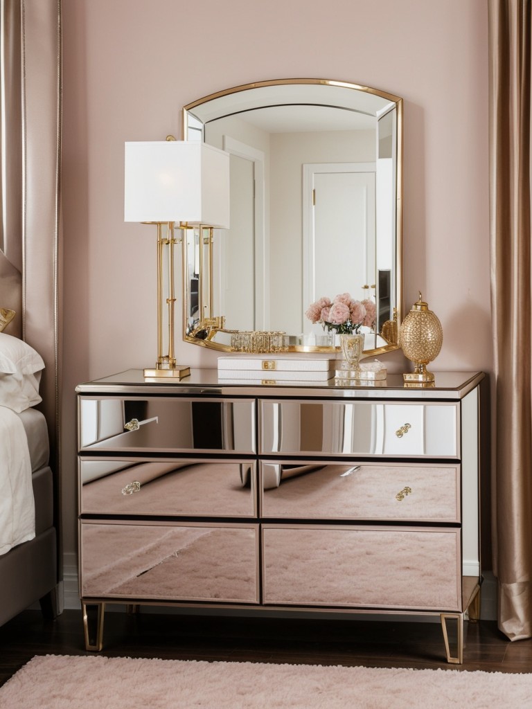 Chic Apartment: Glamorous Pink Bedroom Decor