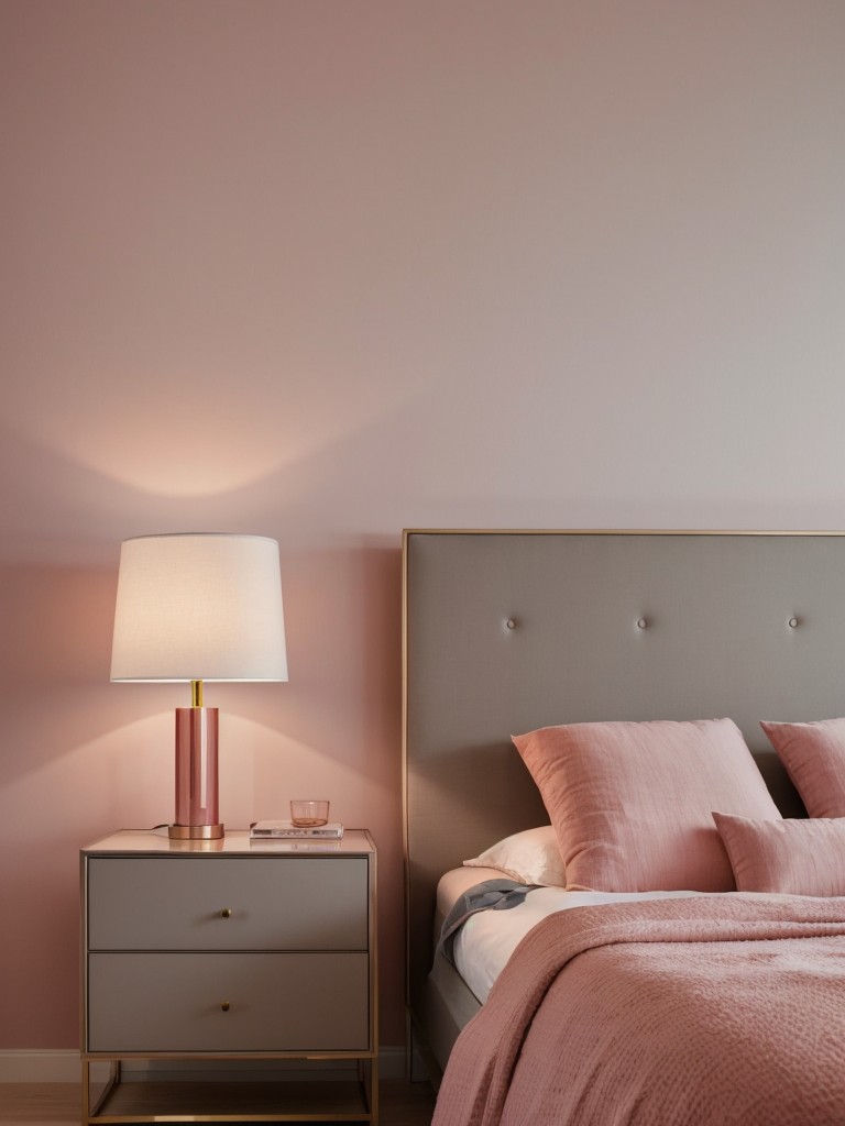 Pretty in Pink: Chic and Sophisticated Apartment Bedroom