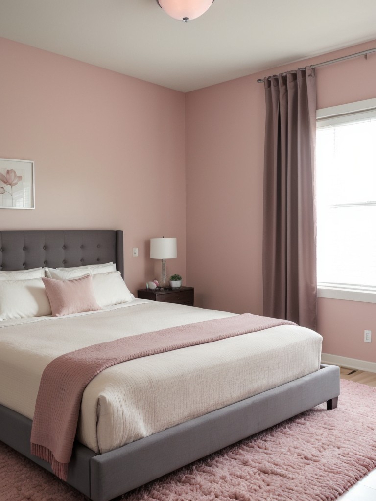 Plush Pink Bedroom Upgrade: Stylish Comfort for Your Apartment!