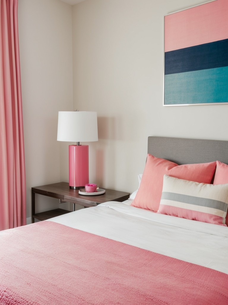 Chic Apartment: Vibrant Pink Bedroom Decor Inspiration