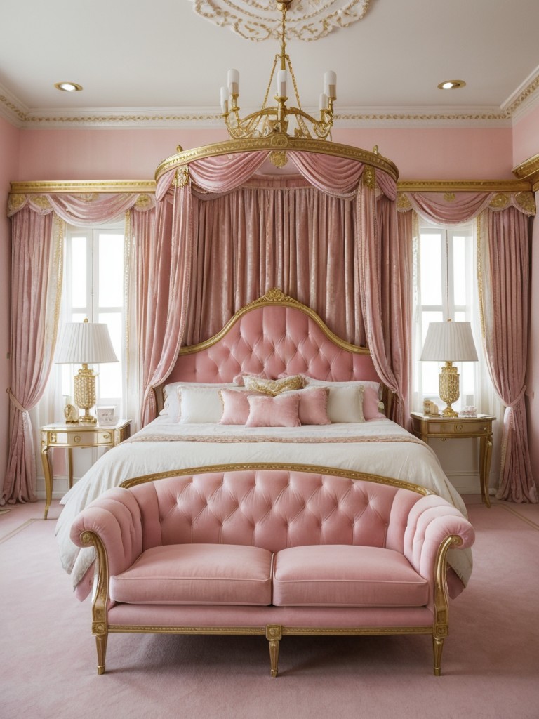 Opulent Pink Bliss: Stylish Ideas for a Royal Apartment