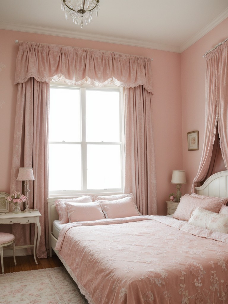 Vintage Charm: Transform Your Bedroom Into a Pink Wonderland