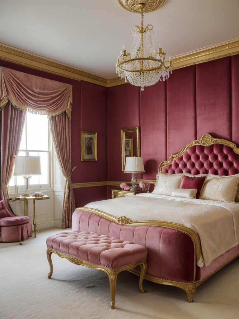 Luxurious Pink Bedroom Decor: Old Hollywood Glamour